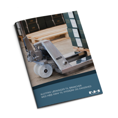 Rustfrie palleløftere, løfteborde og -vogne